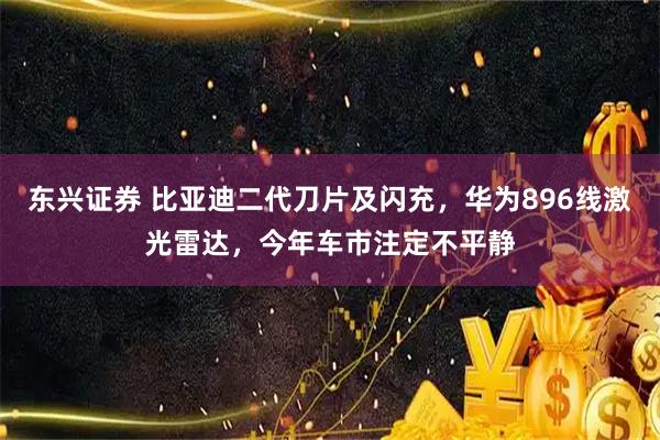 东兴证券 比亚迪二代刀片及闪充，华为896线激光雷达，今年车市注定不平静